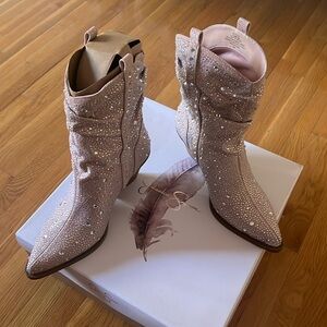 Rhinestone cowgirl boots- Jessica Simpson